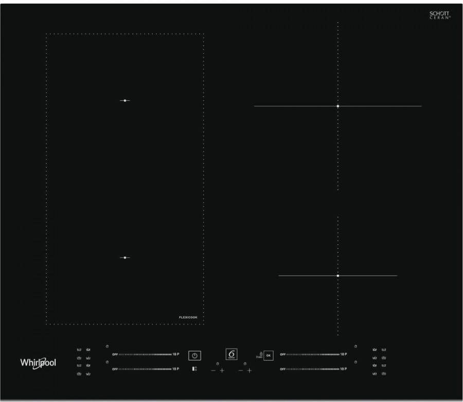 Whirlpool WL S6960 BF Inductie inbouwkookplaat Zwart