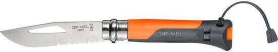 Opinel Nr. 8 Outdoor RVS Zakmes Oranje/Zwart
