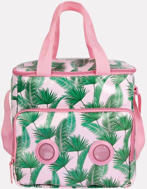 Sunnylife Kasbah Koeltas en Portable Speaker Groen/Middenroze