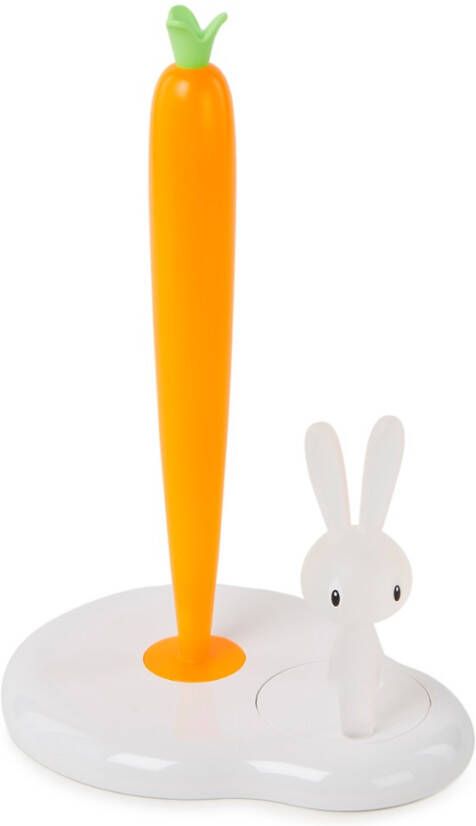 Alessi Bunny & Carrot Keukenrolhouder kunststof wit