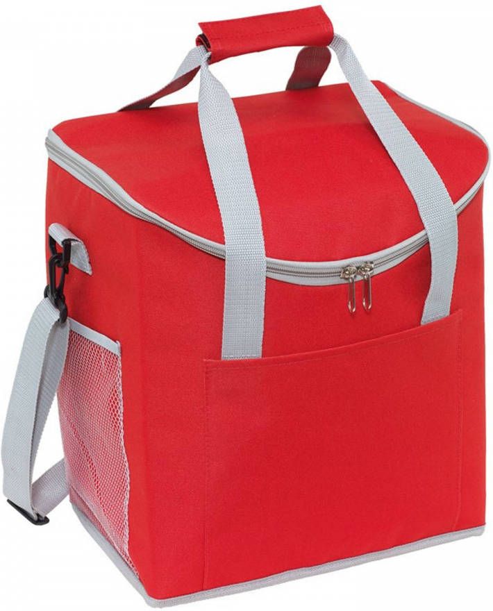 Merkloos Grote Koeltas Rood 32 X 23 X 37 Cm 27 Liter Koeltas