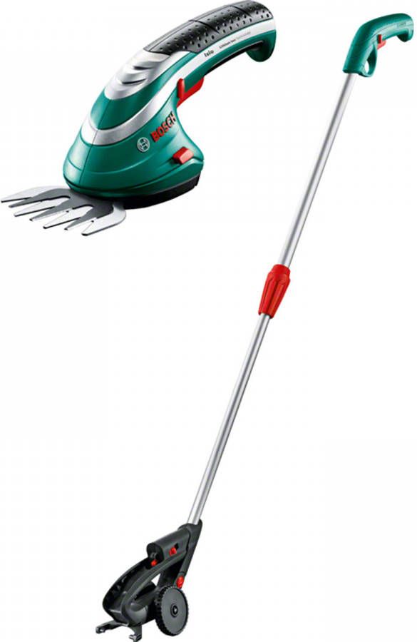 Bosch ISIO III 3, 6V Li Ion accu Grasschaar incl. Telescoopsteel set(1, 5Ah accu )