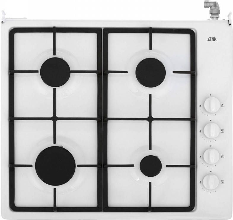 ETNA Kgv558wit Gaskookplaten Wit