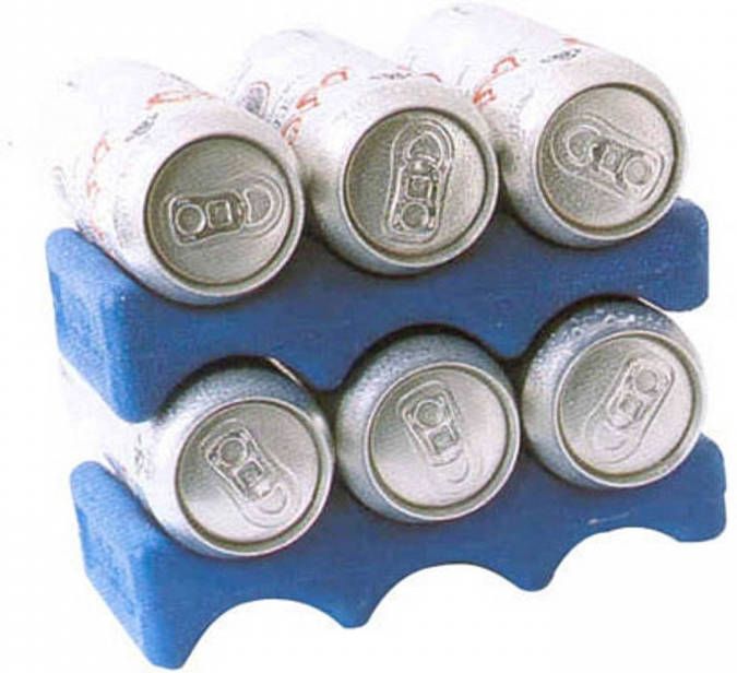Excellent Houseware Koelelement Voor Blikjes 2x Stuks Blauw 600 Gram 22 X 11 Cm Koelelementen