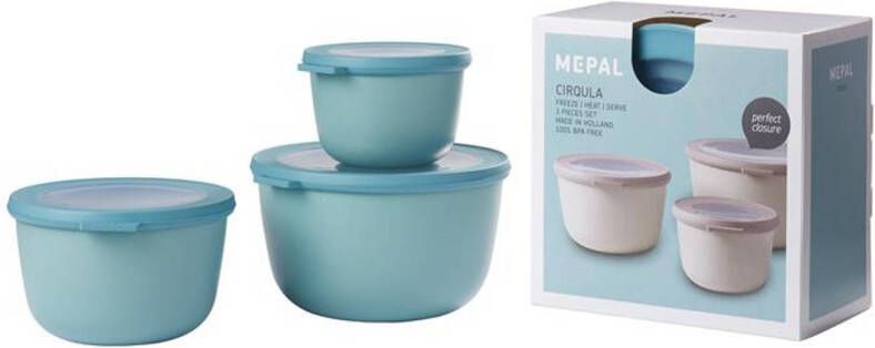 Mepal Cirqula Set 3 delig(500+1000+2000) Nordic Green