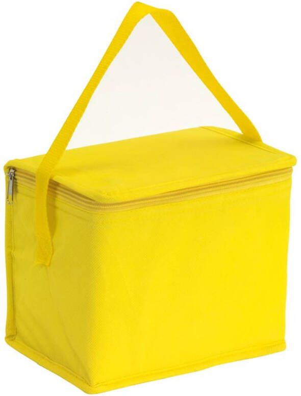 Merkloos Kleine Koeltas Voor Lunch Geel 20 X 13 X 17 Cm 4.5 Liter Koeltas