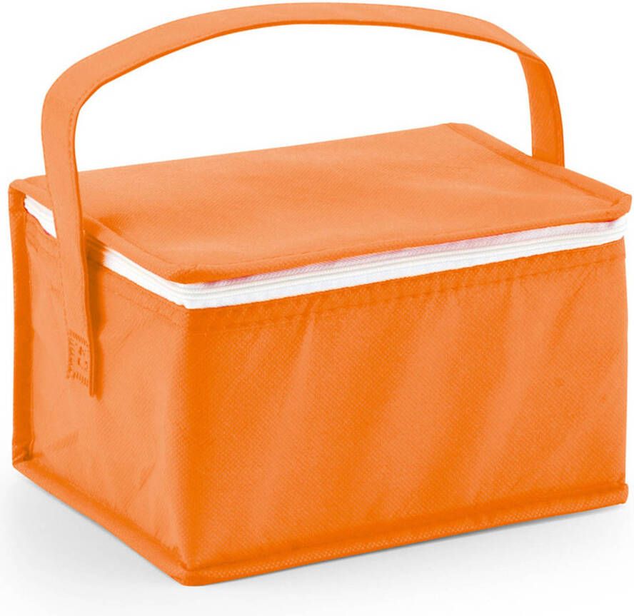 Merkloos Kleine Koeltas Voor Lunch Oranje 20 X 14 X 13 Cm 3.5 Liter Koeltas