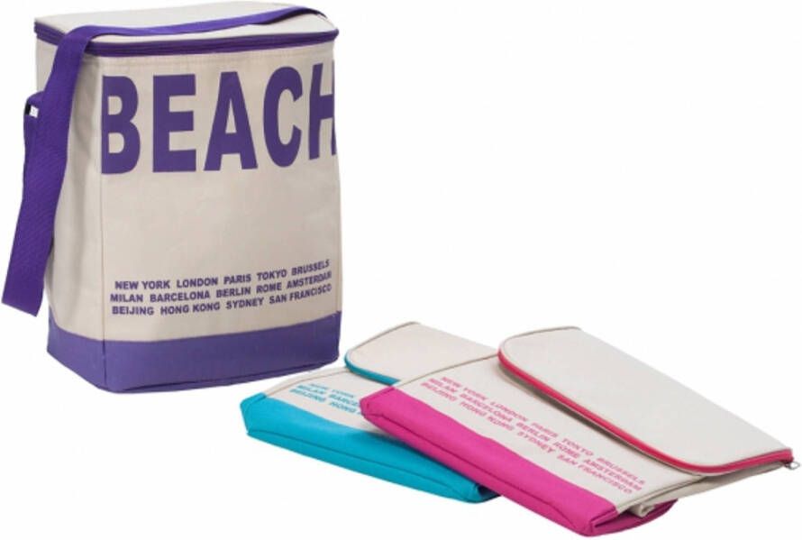 Merkloos Koeltas 20 Liter Roze Koeltas