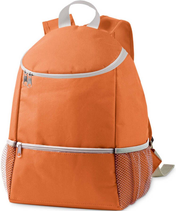 Merkloos Koeltas Rugtas/rugzak Oranje 28 X 34 X 14 Cm 10 Liter Koeltas