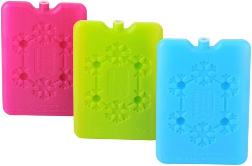 Orange85 Koelelementen 3 Stuks 200 Ml Groen Roze Blauw