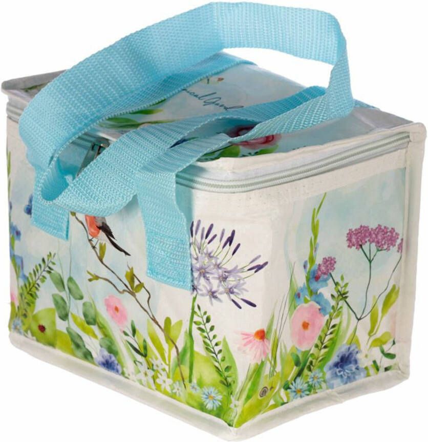 Puckator Kleine Lunch Koeltas Bloemen Print 16 X 21 X 14 Cm 4, 7 Liter Koeltas