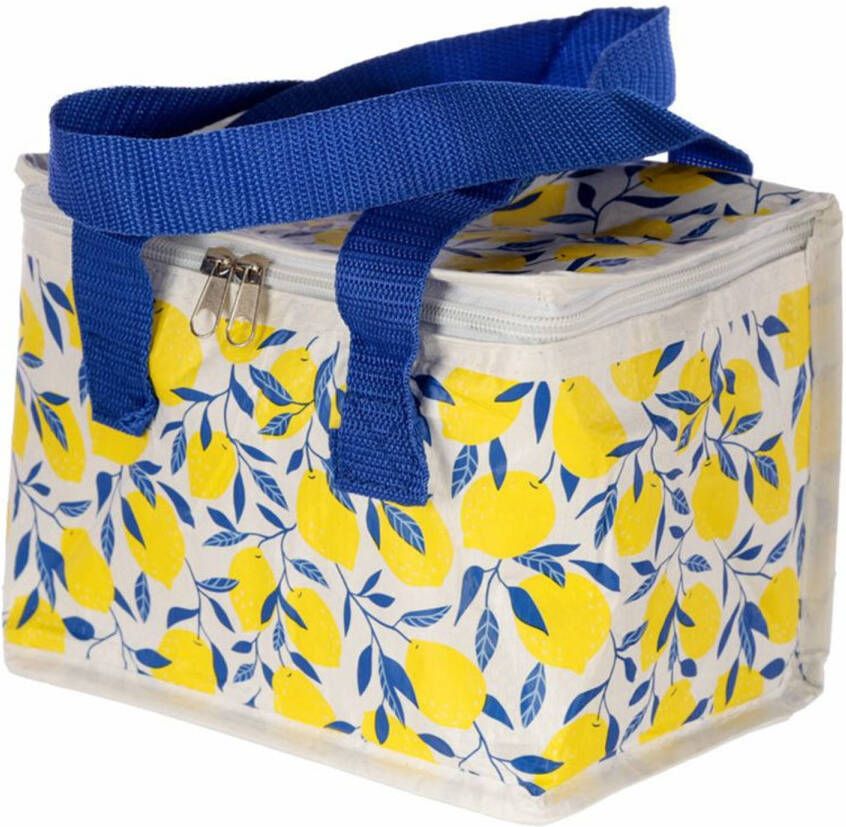 Puckator Kleine Lunch Koeltas Citroen Print 16 X 21 X 14 Cm 4, 7 Liter Koeltas