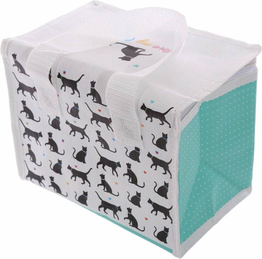 Puckator Kleine Lunch Koeltas Katten Print 16 X 21 X 14 Cm 4, 7 Liter Koeltas