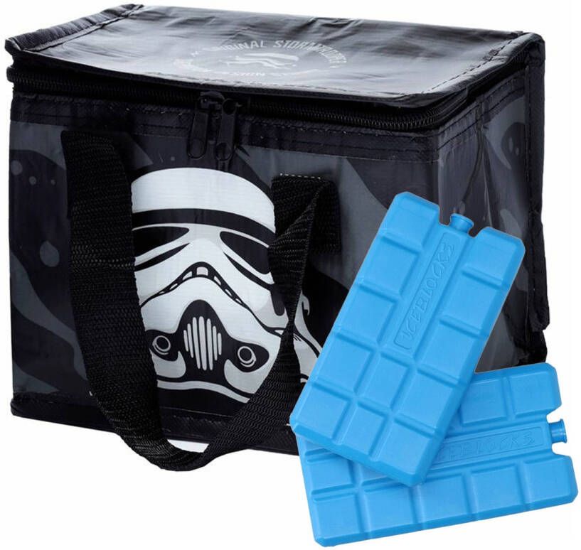 Puckator Kleine Lunch Koeltas Met 2x Koelelement Stormtrooper Print 4, 4 Liter Koeltas