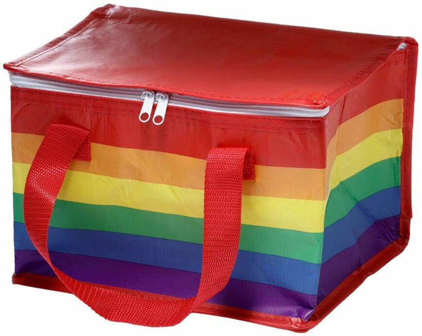 Puckator Kleine Lunch Koeltas Regenboog Print 20 X 30 X 20 Cm 12 Liter Koeltas