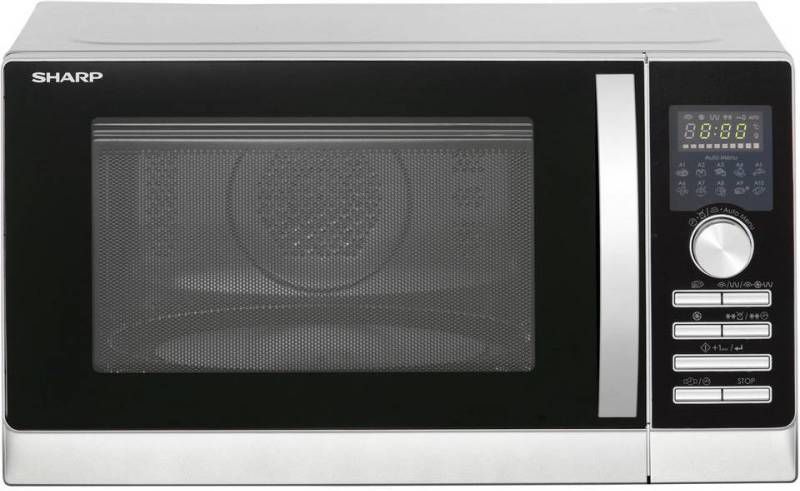Sharp R843INW Combi-magnetron vrijstaand zilver