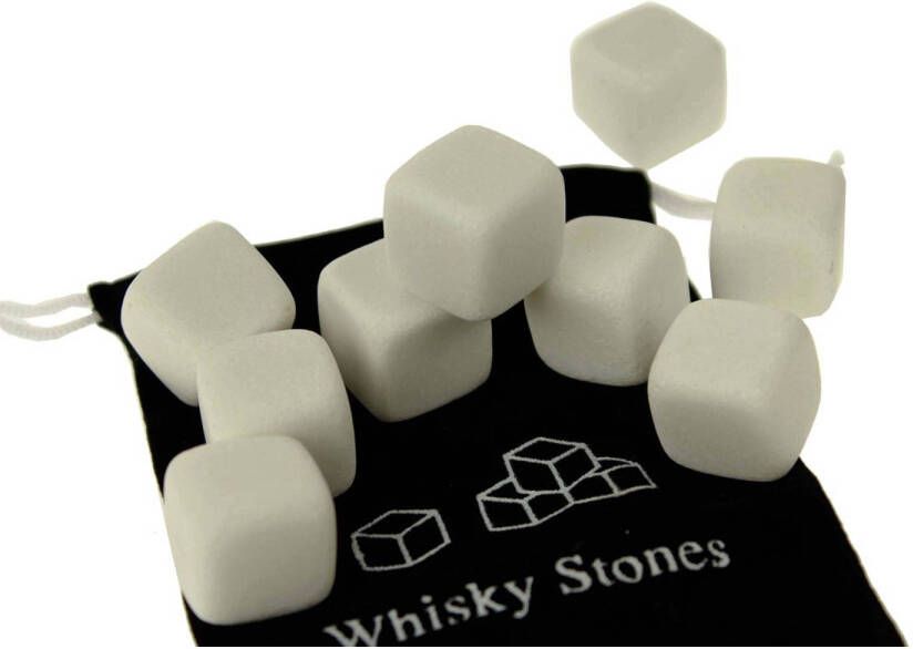 United Entertainment Ijsblokjes Wisky Stones Natuursteen Wit 9 Stuks