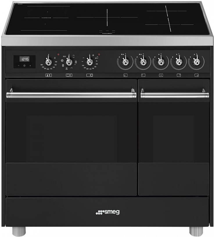 Smeg C92IMAN9 Inductie fornuis Antraciet