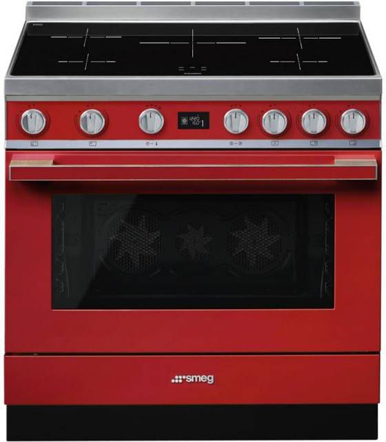 Smeg CPF9IPR inductie fornuis met Pyrolyse reiniging en Boosterfunctie