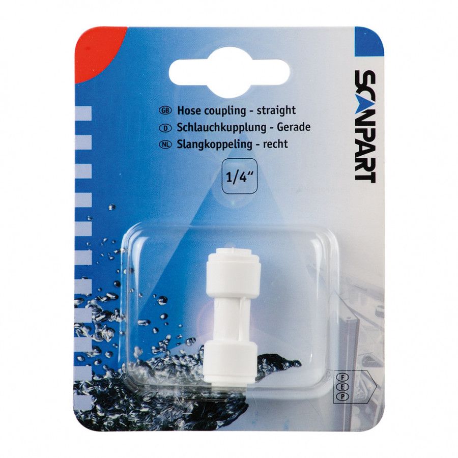 Scanpart Slangkoppeling Recht 1/4