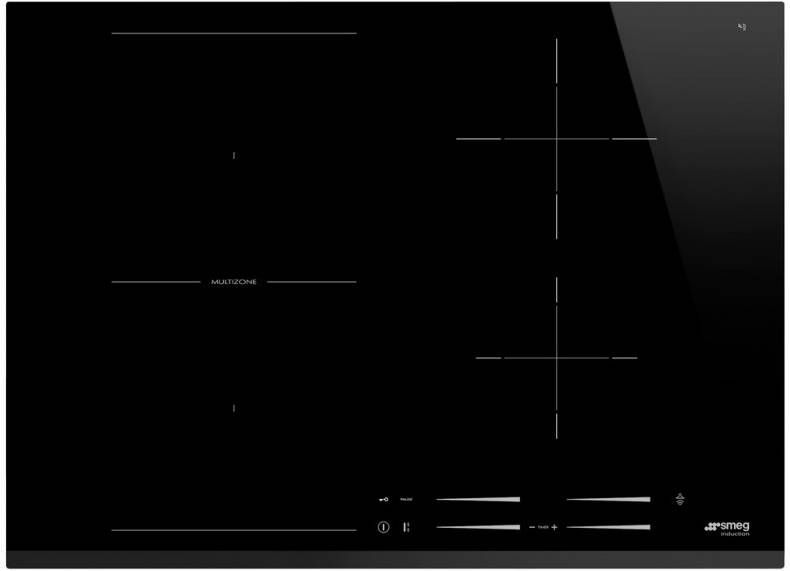 SMEG SI1M7743B inbouw inductiekookplaat met 2 MultiZone kookzones en Auto Vent
