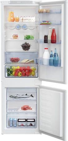 Beko BCSA283E4SN Inbouw koel vriescombinatie Wit