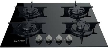 Indesit PR 642 /I(BK) inbouw gas op glas kookplaat
