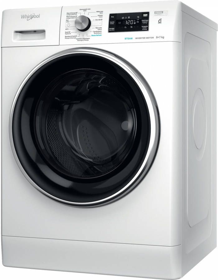Whirlpool FFWDB 976258E BCV BE Was droogcombinatie Wit