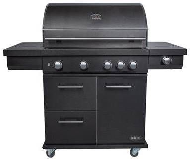 Boretti Imperatore Nero Gasbarbecue 4 Branders