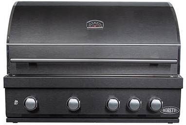 Boretti Imperatore Nero Gasbarbecue 4 Branders Built in Gun Metal