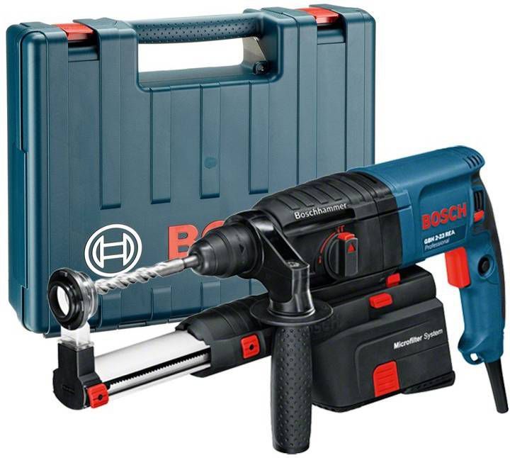 Bosch GBH 2 23 REA SDS plus Boorhamer met ingebouwde afzuiging in koffer 710W 2, 5J