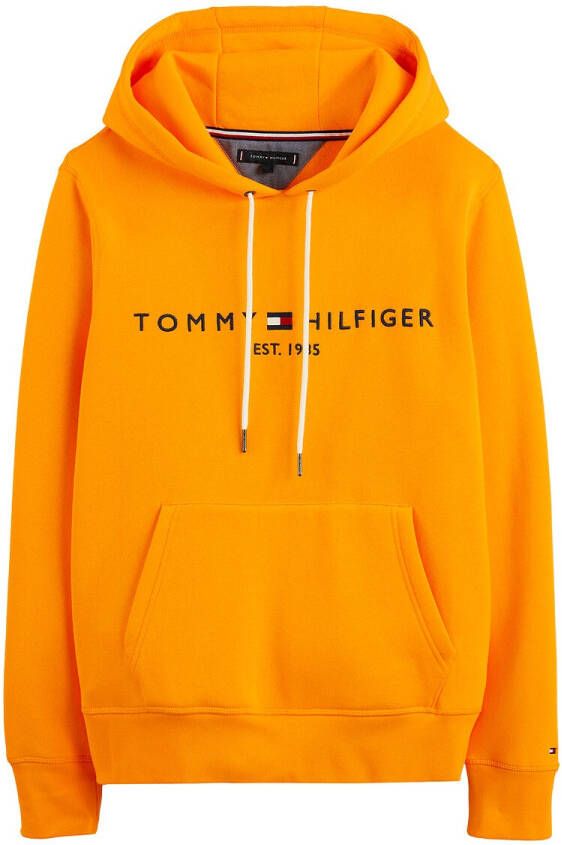 Tommy Hilfiger Hoodie in biologische katoenblend met logoborduring