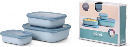 Mepal Cirqula Multikomset Klein 3 delig Nordic Blue
