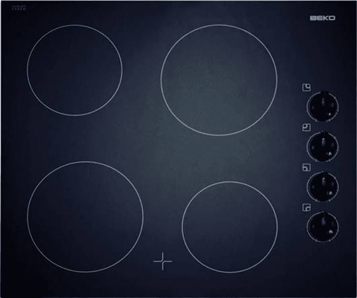 Beko HIC 64100 Keramische inbouwkookplaat Zwart
