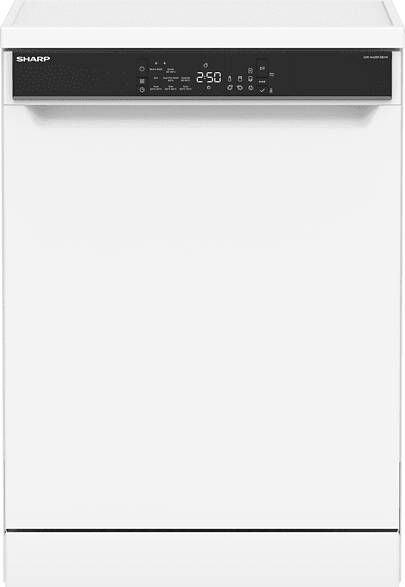 Sharp QWNA26F39DWDE Vrijstaande vaatwasser Wit