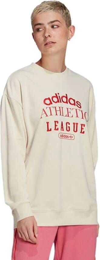 adidas Originals Bluza Retro Luxury Crew Sweatshirt Trend Pack Hl0048 , Beige, Dames