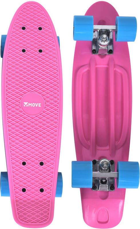 Move Skateboard Old School Retro 57, 5 Cm Aluminium Roze