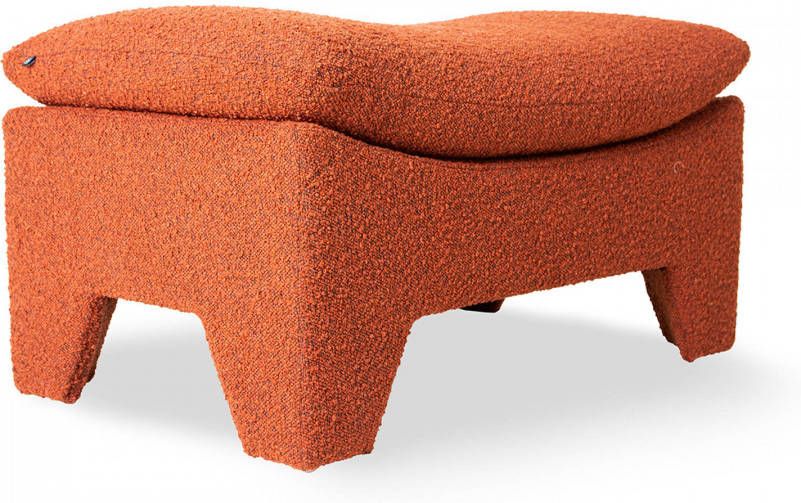 HKliving Poef Retro Lounge Bouncle Brick