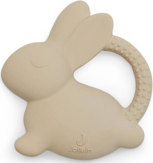 Jollein bijtring rubber bunny nougat