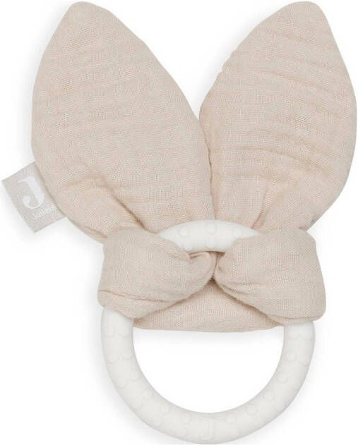 Jollein bijtring siliconen bunny ears nougat